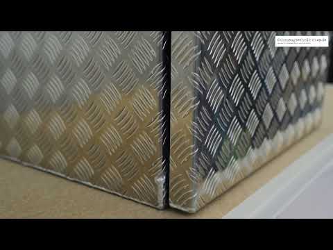 Staukasten - Unterflurkasten Aluminium Riffelblech 800x500x500